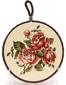 Підставка під гарячий посуд Cream Rose "Корейська Роза" Ø16см