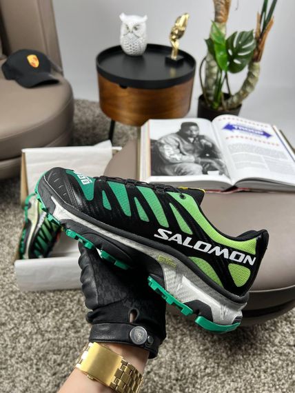 Чоловічі кросівки Salomon XT-4 Carbon Black Green Silver весна / лето / осень А3634 42 26,5 | Зображення 9