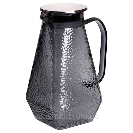 Кувшин 1.8 л со стаканами 6 штук по 200 (мл) графин для компота сока воды лимонада кувшин для напитков Серый HP-19-38S | Зображення 2