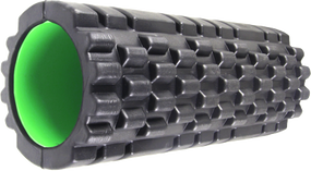 Масажний ролик (роллер) Power System PS-4050 Fitness Foam Roller Black/Green (33x15см.)
