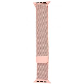 Ремешок Apple Watch Milanese Loop 42/44/45/49 mm, браслет миланская петля, магнитный браслет для Appe Watch pink