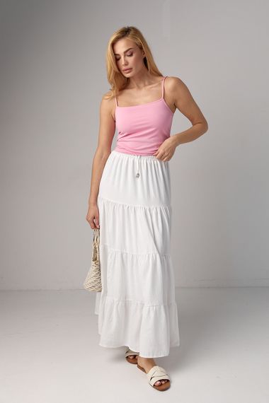 Женская базовая майка на бретелях - розовый цвет, XS (есть размеры) | Зображення 2