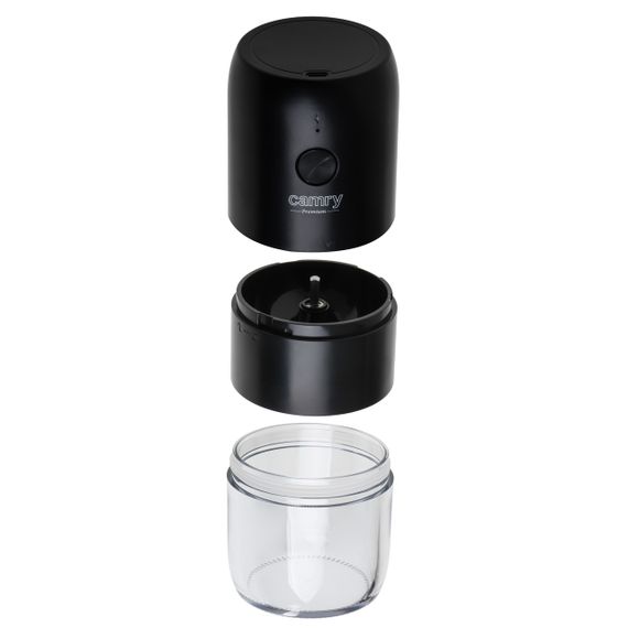 Кофемолка аккумуляторная Camry CR 4302 керамическая жернова USB-C для кофе | Зображення 1
