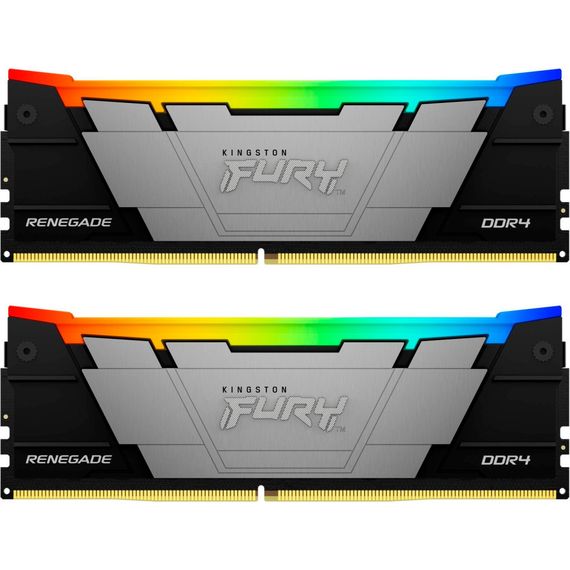 Модуль пам&#039;яті для комп&#039;ютера DDR4 32GB (2x16GB) 3200 MHz RenegadeRGB Kingston Fury (ex.HyperX) (KF432C16RB12AK2/32)
