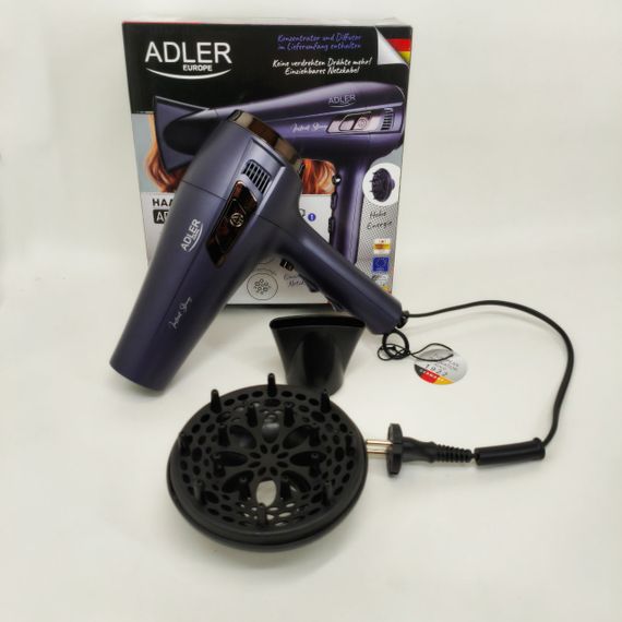 Мощный фен для сушки и укладки волос Adler AD 2273 2400Вт, Женский мощный фен для укладки волос QA-51 | Зображення 3