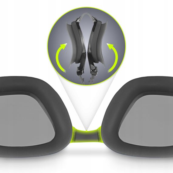 Окуляри для плавання TSUNAMI Anti-Fog 3 в 1 чохол, беруші та затискач для носа Black (P-5905973401760) | Зображення 5