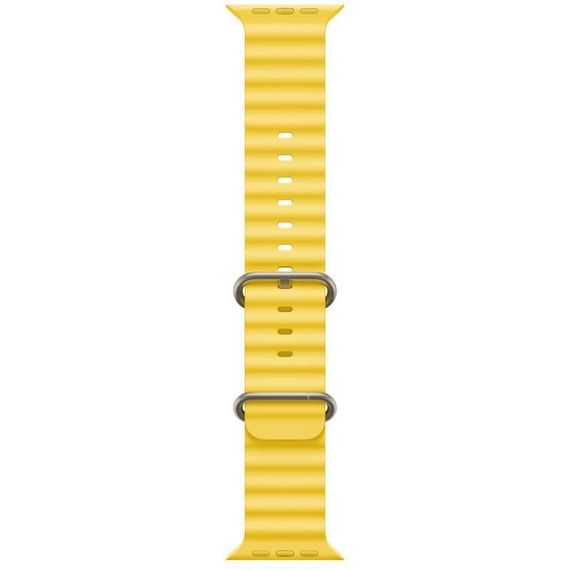 Ремінець Ocean Band для Apple Watch 38/40/41/42mm(ser.10) Синій / Deep navy Жовтий / Yellow | Зображення 3
