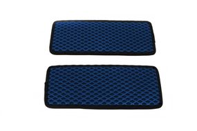 Полиуретановые коврики на пороги (2 шт, EVA, Синий) для Citroen Jumper 2007-2025 гг