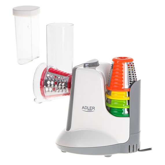 Овочерізка електрична Adler AD-4815 16.7х24.8х29 см біла | Зображення 3