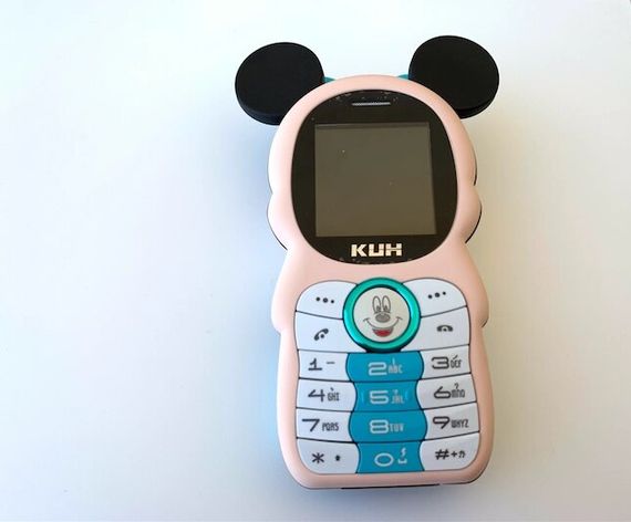 Мини Мобильный Телефон Mickey Mouse (Микки Маус) BLUE (Power Bank встроенный) | Зображення 3