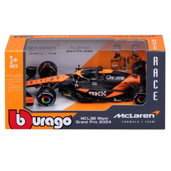 Автомодель MCLAREN F1 MCL38 (2024) Bburago 18-38214 масштаб 1:43 | Зображення 5