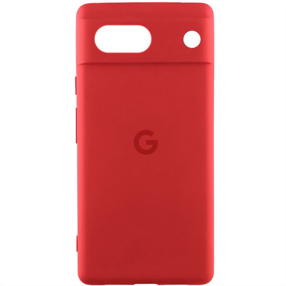 Чохол Silicone Cover Lakshmi Full Camera (AAA) with Logo для Google Pixel 7a Червоний / Red