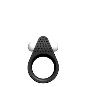 Эрекционное кольцо LIT-UP SILICONE STIMU RING 1, BLACK sexstyle