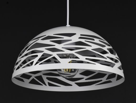 Люстра підвісна на 1 лампочку 27812 Білий 30-180х30х30 см. | Зображення 2