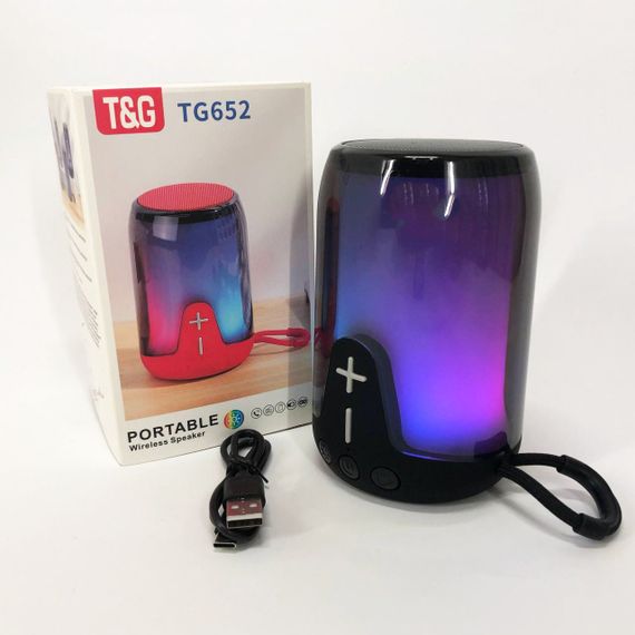 Акумуляторна переносна колонка TG652 Портативний блютус колонка | Bluetooth колонка UP-680 для вулиці | Зображення 9