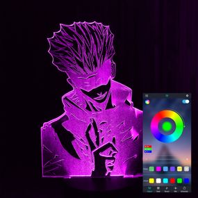 Акриловый светильник-ночник управление с телефона Сатору Годзе (Satoru Gojo) tty-n000598