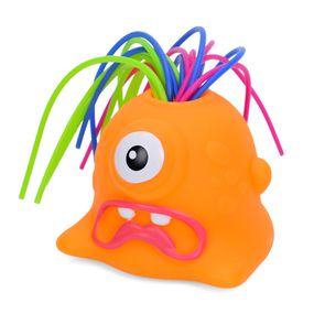 Дитяча іграшка-антистрес "Монстрик" FG231109065Q(Orange) звук та світло, 5 см
