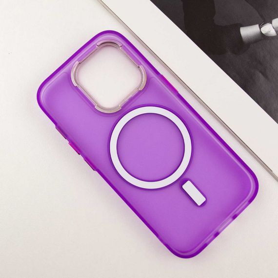 Чехол TPU+PC Lily with MagSafe для Apple iPhone 12 Pro Max (6.7") Purple | Зображення 3
