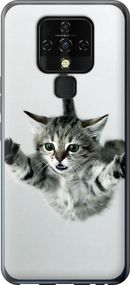 Чехол на Tecno Camon 16 SE CE7j Летящий котёнок "2322u-2398-17620"