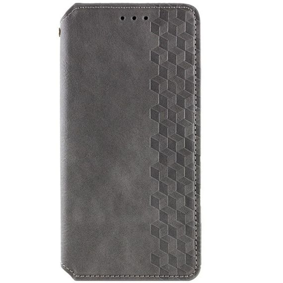 Шкіряний чохол-книжка GETMAN Cubic (PU) для Xiaomi Redmi Note 15 4G/5G (EU) Сірий