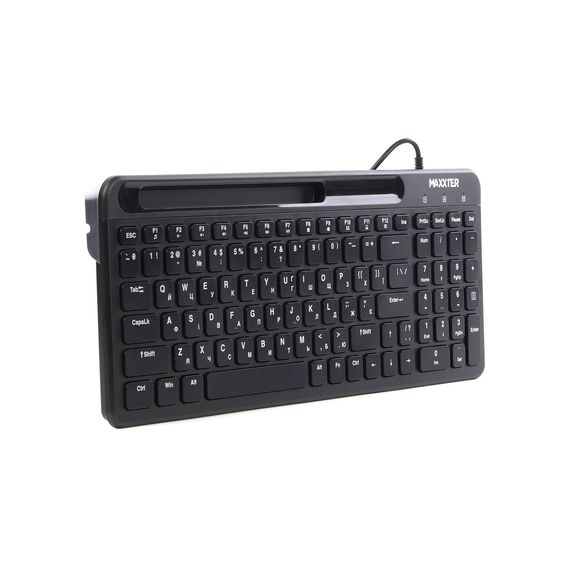 Клавіатура Maxxter KB-01B-UA USB Black (KB-01B-UA) | Зображення 2