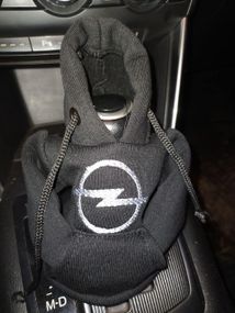 Чохол кофта Худі аксесуар на КПП  Car Hoodie опель Opel чорний подарунок автомобілісту 10070