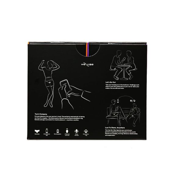 Набор We-Vibe Tease Us Set (смарт-вибратор в трусики Moxie+ & смарт-виброкольцо под одежду Bond) | Зображення 9