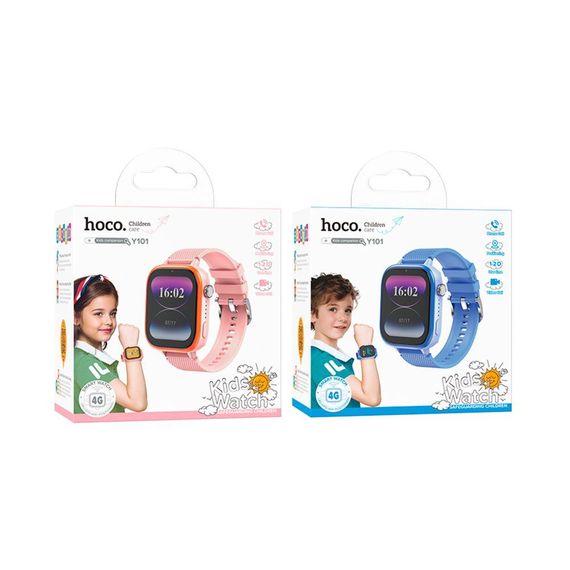 Дитячий Смарт Годинник Hoco Y101 4G GPS Колір Синій | Зображення 6