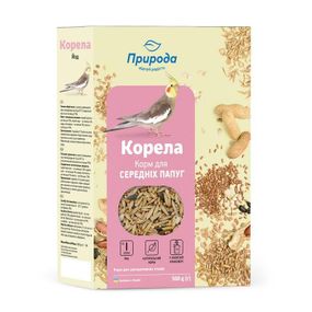 Повноцінний корм для середніх папуг Природа "Корела" 6*500 г