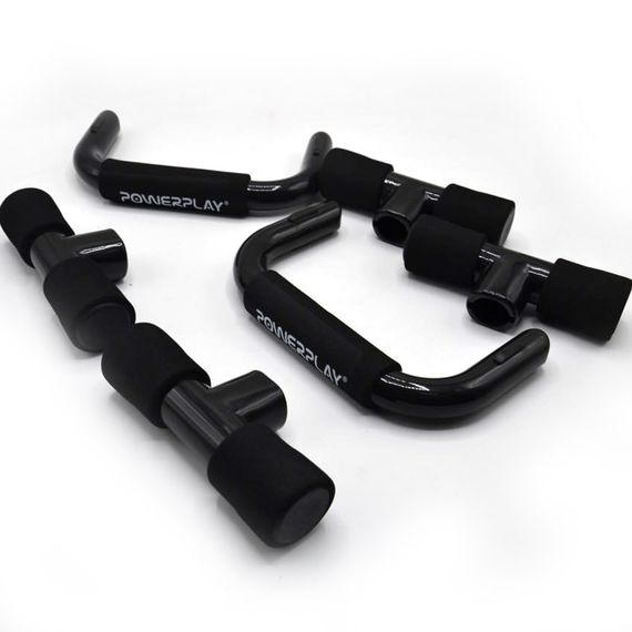 Упоры для отжиманий Паверплей 4317 Push Up Bars пластиковые (Прямые) | Зображення 3