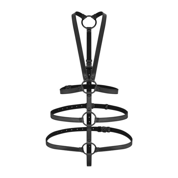 Портупея-фіксатор Bedroom Fantasies: Vera Bondage Harness, чорна Sex Aura | Зображення 1