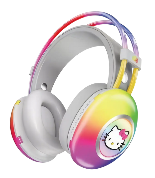 Навушники Bluetooth накладні з RGB підсвічуванням та Hello Kitty PG-706H | Зображення 2