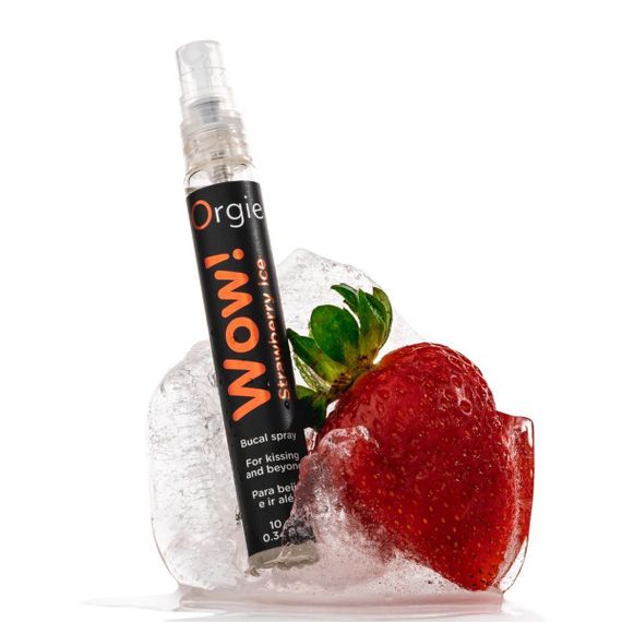 Спрей для орального сексу ORGIE WOW BUCAL SPRAY STRAWBERRY ICE ПОЛУНИЦЯ, 10 МЛ | Зображення 1