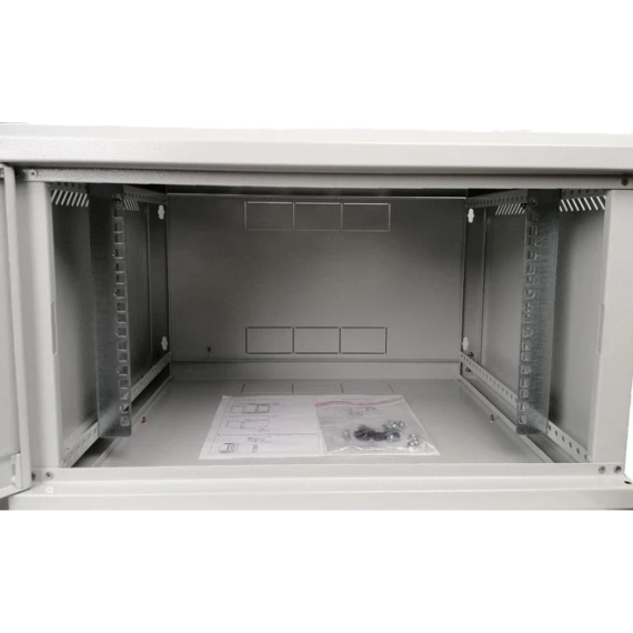 EServer 12U 600х350х637 скло, сіра Шафа - Серверні шафи | Зображення 1