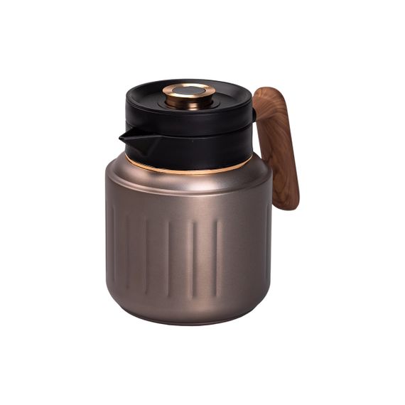 Чайник термос з індикатором температури та заварником 1 л сірий | Зображення 5