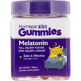 Мелатонін для сну Natrol Kids, Melatonin, Ages 4 And Up 90 Chewable Tabs Berry NTL-07530