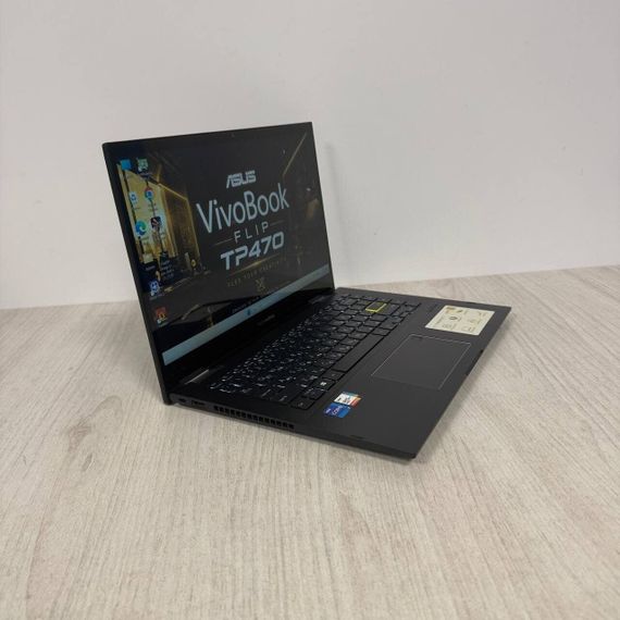 Ноутбук-трансформер ASUS VivoBook Flip 14 TP470EZ / 14" (1920×1080) IPS Touch / Intel Core i7-1165G7 (4 (8) ядра по 2.8 - 4.7 GHz) / 16 GB DDR4 / 512 GB SSD / Intel Iris Xe Graphics / WebCam б/в | Зображення 2