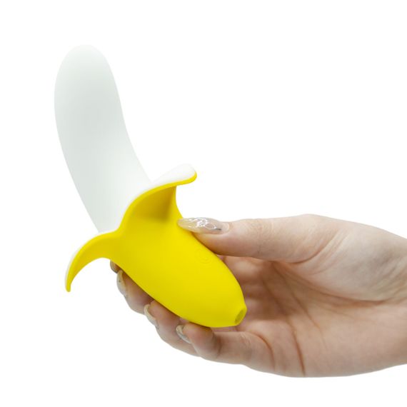 Вібратор-банан Banana Bliss Mini Silicone Vibrator, вагінально-кліторальна стимуляція, 10 режимів | Зображення 3