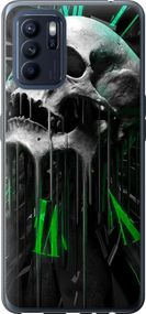 Чехол на Oppo Reno6 Z Череп-часы "4100u-2477-17620"
