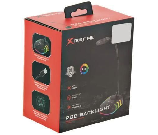 Микрофон игровой XTRIKE XMC-02 с RGB подсветкой, черный | Зображення 4