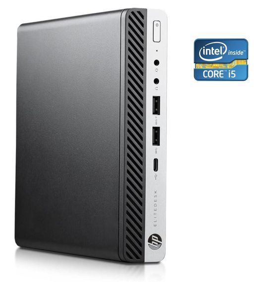 Неттоп HP EliteDesk 800 G5 Mini USFF / Intel Core i5-9600T (6 ядер по 2.3 - 3.9 GHz) / 16 GB DDR4 / NO HDD / Intel UHD Graphics 630 б/у