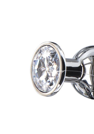 Анальная пробка металлическая TOY JOY Diamond, L, 13 × 9,5 см Sex Aura | Зображення 3