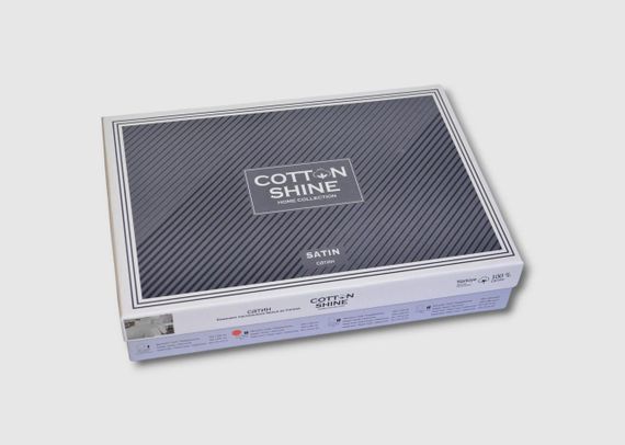 Постільна білизна Cotton Shine Stripe Satin 200х220 Antrasit | Зображення 3