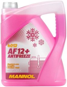 Антифриз Mannol Antifreeze AF12+ -40 °C 5 л червоний red (MN4012-5)