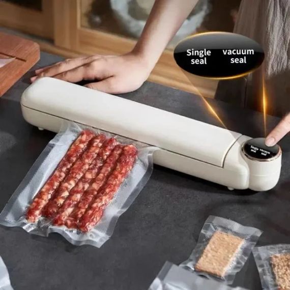 Вакуумний пакувальник харчових продуктів Vacuum Sealer із сенсорним дисплеєм + 10 пакетів | Зображення 4