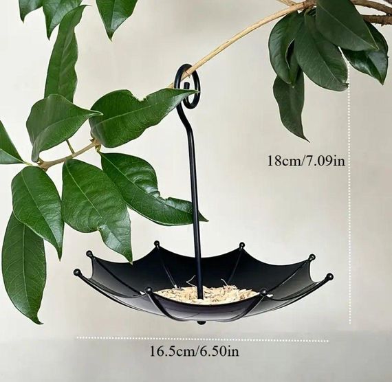 Годівниця-парасолька для птахів, прикраса для саду | Зображення 3