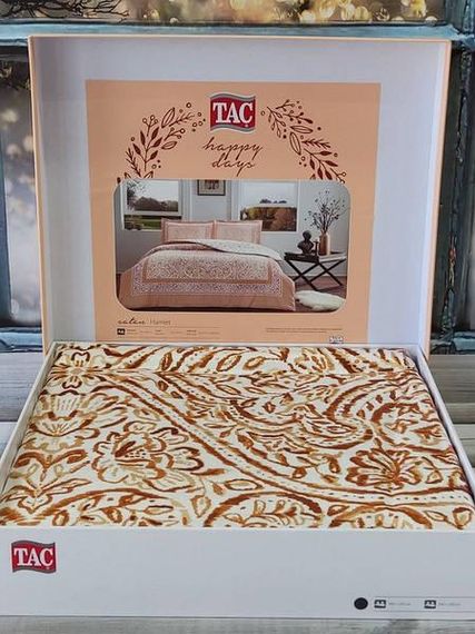 Постельное белье Tac Hamlet kiremit Сатин Евро размер