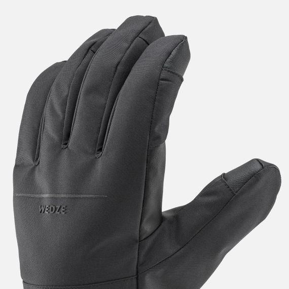 Рукавички 100 для лижного спорту для дорослих чорні - 2XL | Зображення 4