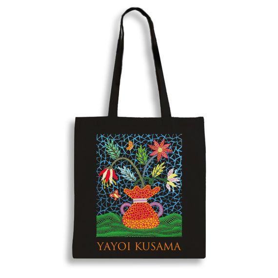 Экошопер Букопт BK4084 YAYOI KUSAMA Цветы черный | Зображення 1