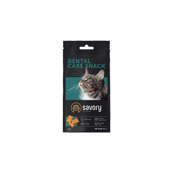 Хрумкі ласощі Savory Cats Snacks Pillows Dental Care для дорослих котів подушечки для здоров я зубів 60 г | Зображення 3